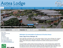 Tablet Screenshot of aotealodge.co.nz